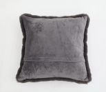 Modern Soft Luxury Faux Fur Pillow ivory