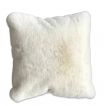 Modern Soft Luxury Faux Fur Pillow ivory