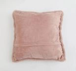 Modern Soft Luxury Faux Fur Pillow blush