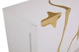 Aspen Modern White & Gold Dresser