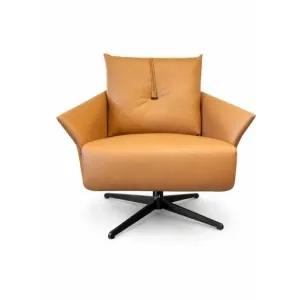 Leather swivel chair