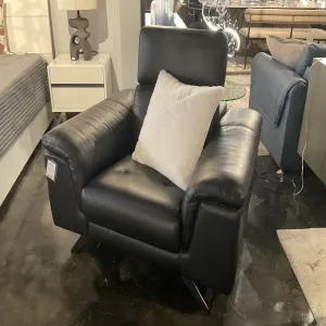 Gloria Black leather chair 