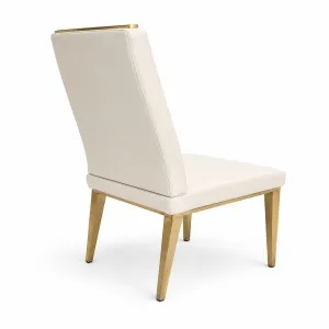 Squid Dinning Chair white/gold