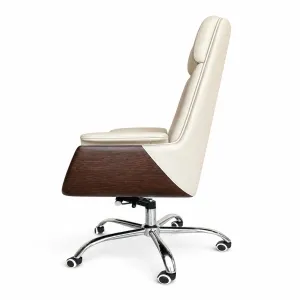 Bolo Light Grey/Wood Office Chair
