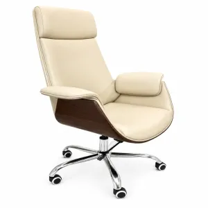Bolo Light Grey/Wood Office Chair