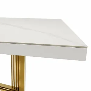 London Modern Marble Rosegold Table