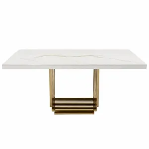 London Modern Marble Rosegold Table