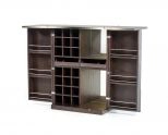 Fountain Modern Brown Oak Wine Cabinet