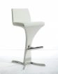 Ascella Modern White Leatherette Bar Stool