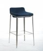 Adhil Modern Blue Fabric Bar Stool