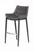 Robert - Modern Grey Eco-leather Bar Stool (set Of 2)