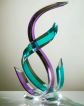 Turquoise & Violet Acrylic Sculpture 27
