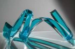 Turquoise Acrylic Sculpture 1427