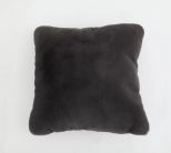 Gray Modern Soft Luxury Faux Fur Pillow
