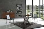Ethan Contemporary Smoked Glass Square Dining Table