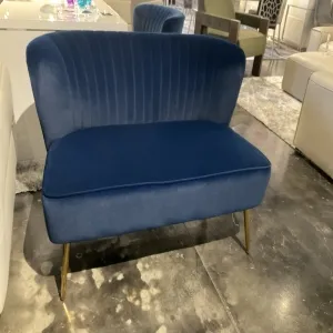 Royal Blue  Accent Loveseat 
