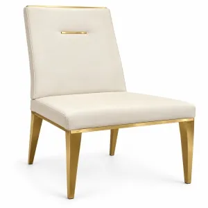 Squid Dinning Chair white/gold