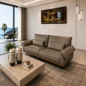 Geneva 2 Seater Leather Sofa